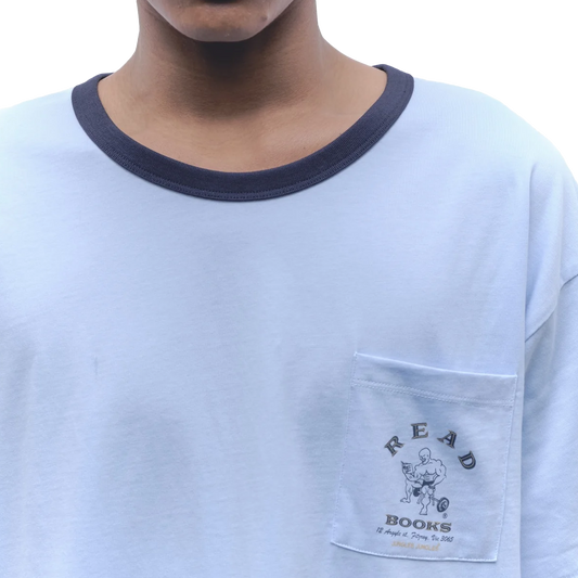 Jungles Jungles Read Books Ringer T-Shirt Blue