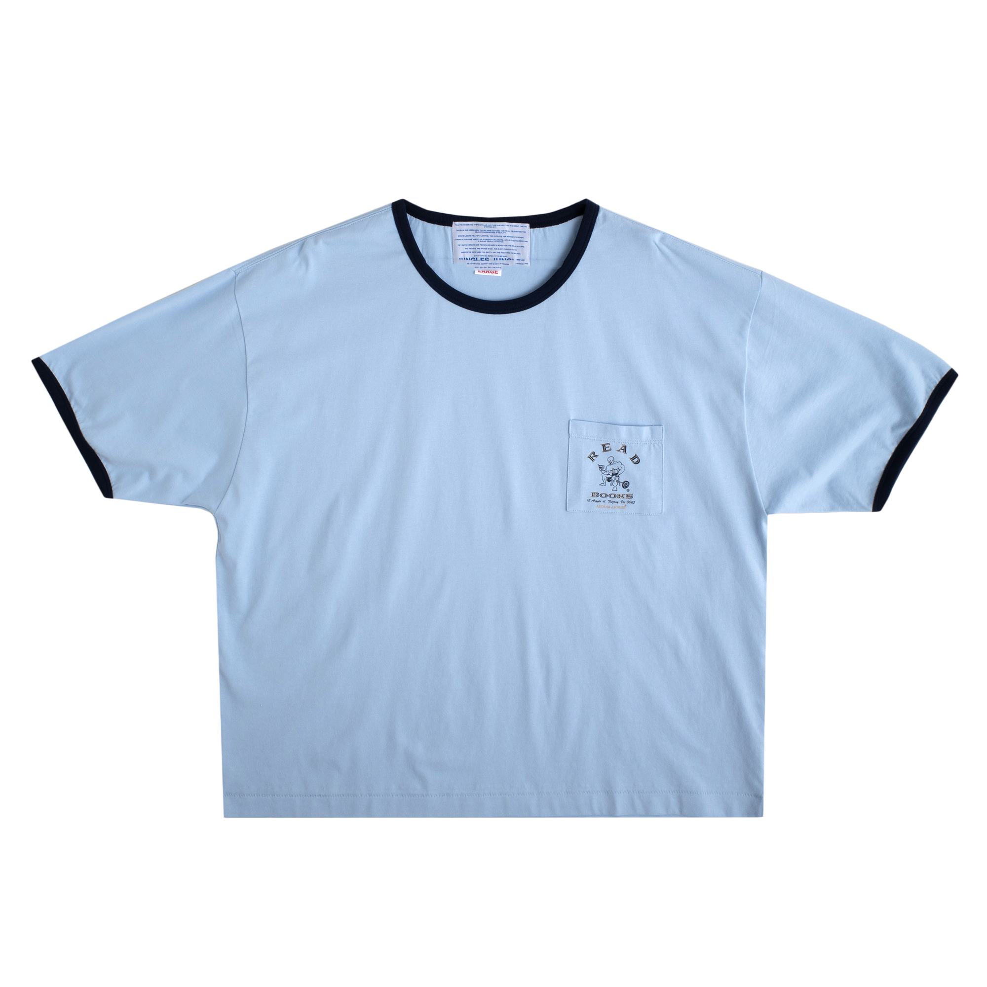 Jungles Jungles Read Books Ringer T-Shirt Blue