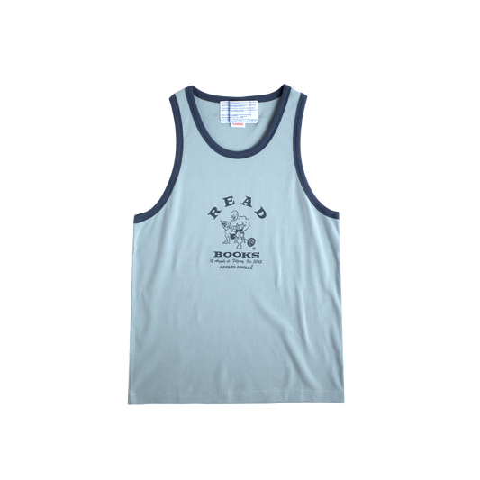Jungles Jungles Read Books Singlet Blue
