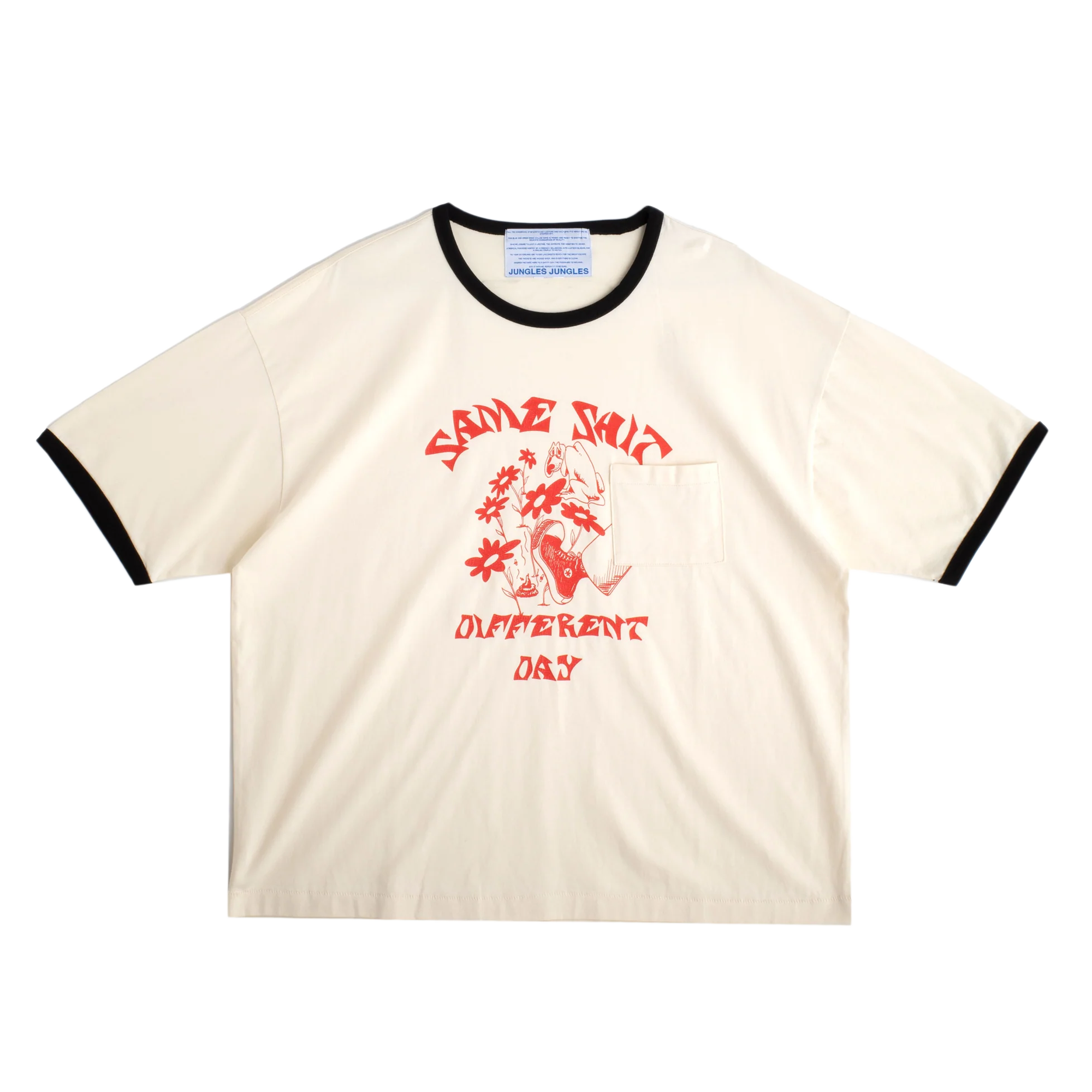 Jungles Jungles Same Shit Ringer Tee Birch