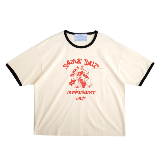 Jungles Jungles Same Shit Ringer Tee Birch