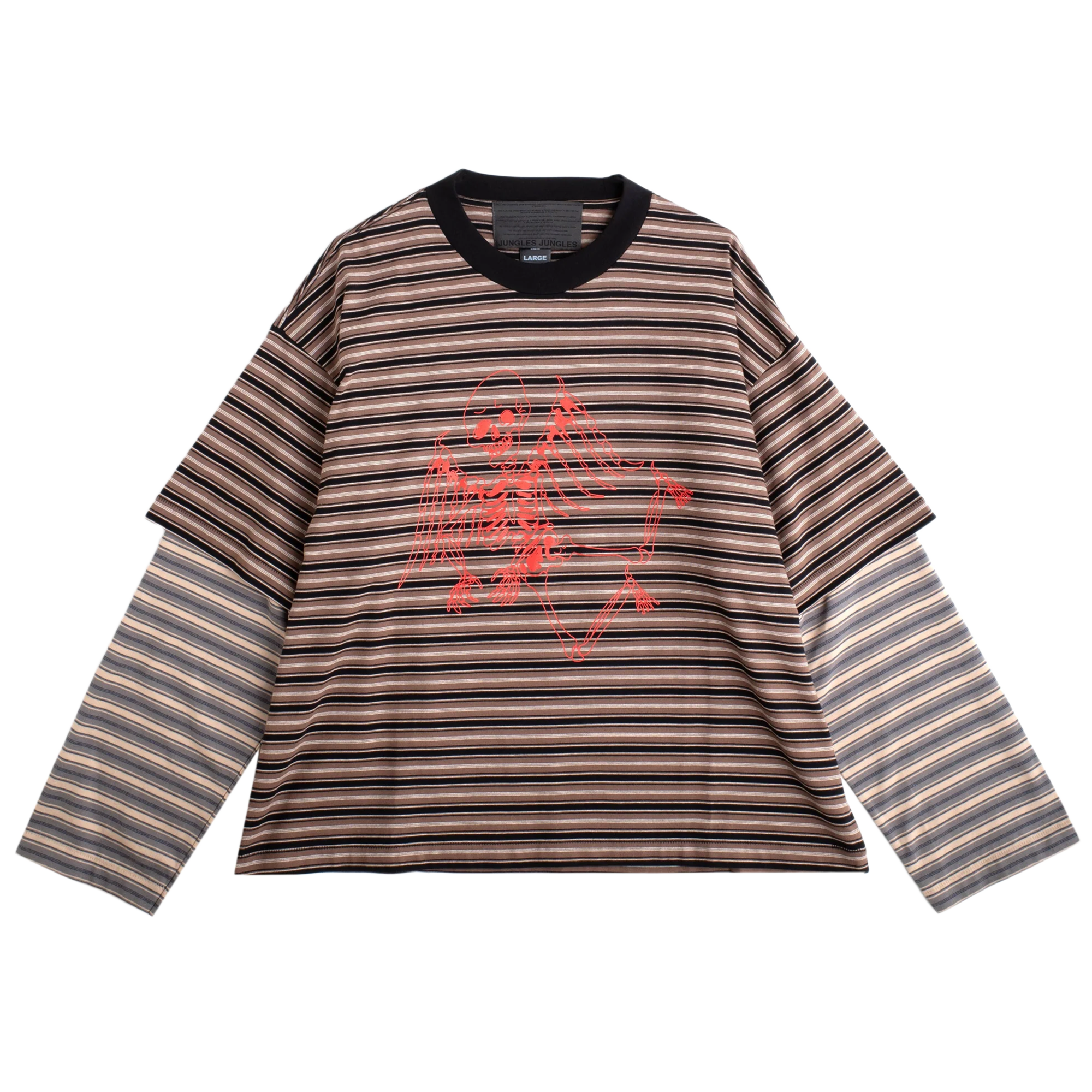 Jungles Jungles Skeleton Stripe Long Sleeve Stripe