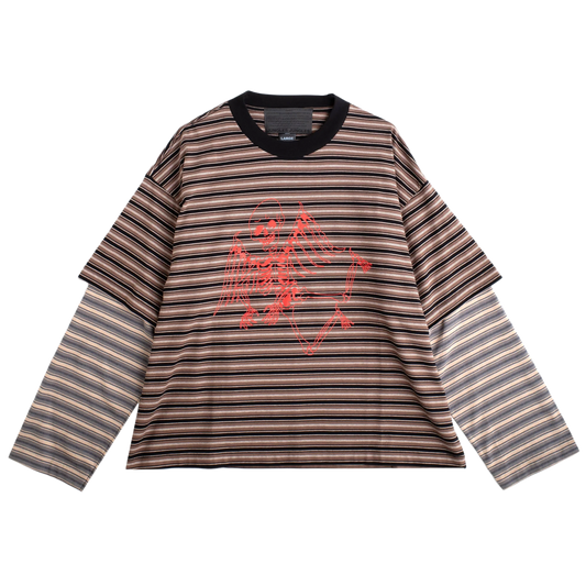 Jungles Jungles Skeleton Stripe Long Sleeve Stripe