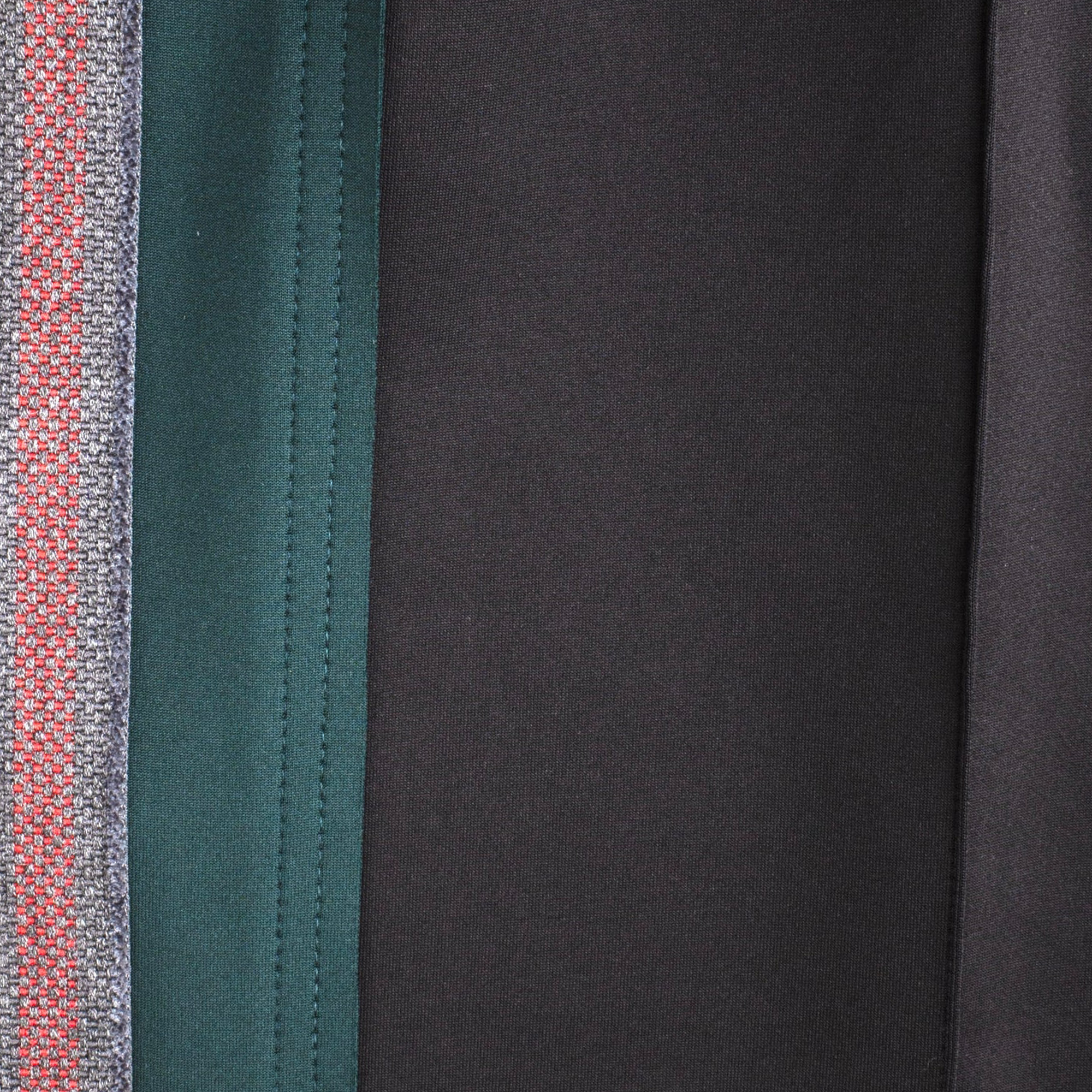 Jungles Jungles Weave Panel Pants Black Green