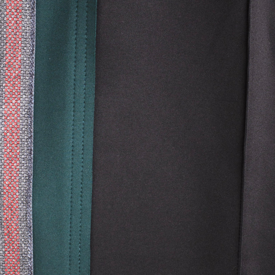 Jungles Jungles Weave Panel Pants Black Green