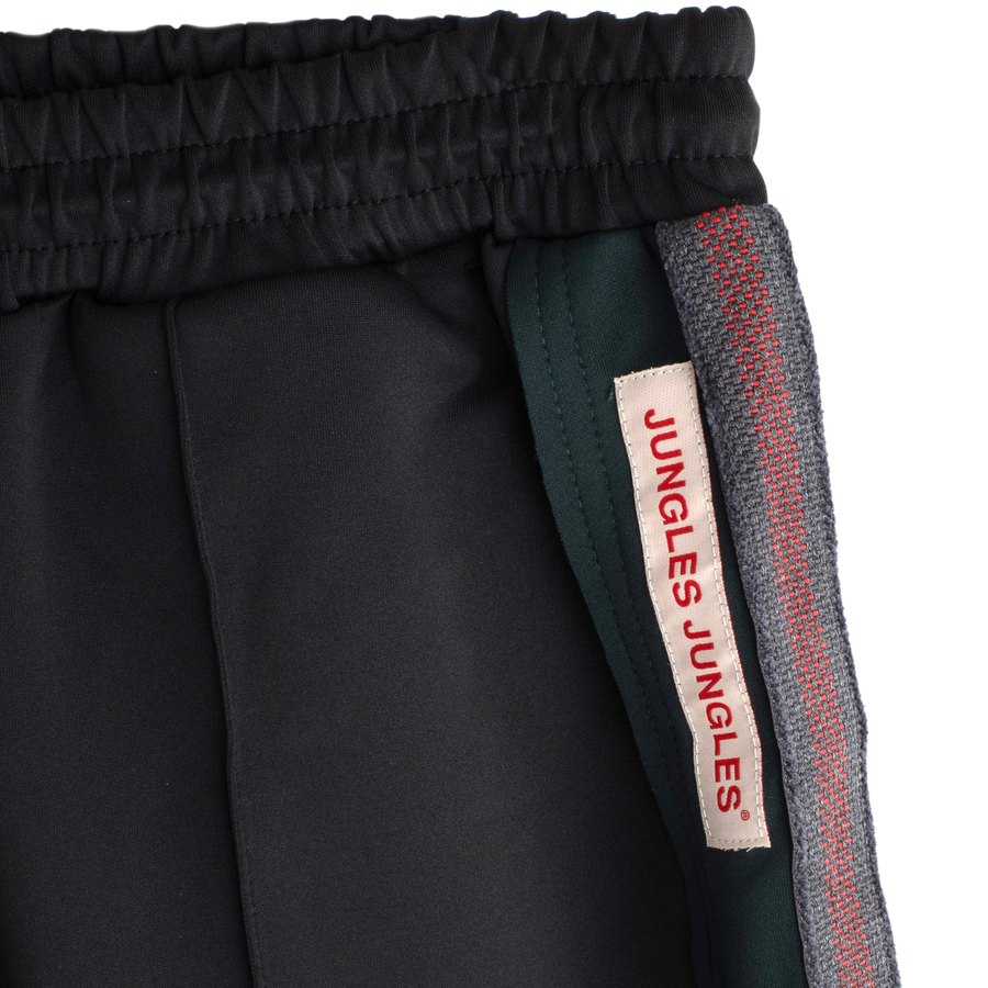Jungles Jungles Weave Panel Pants Black Green