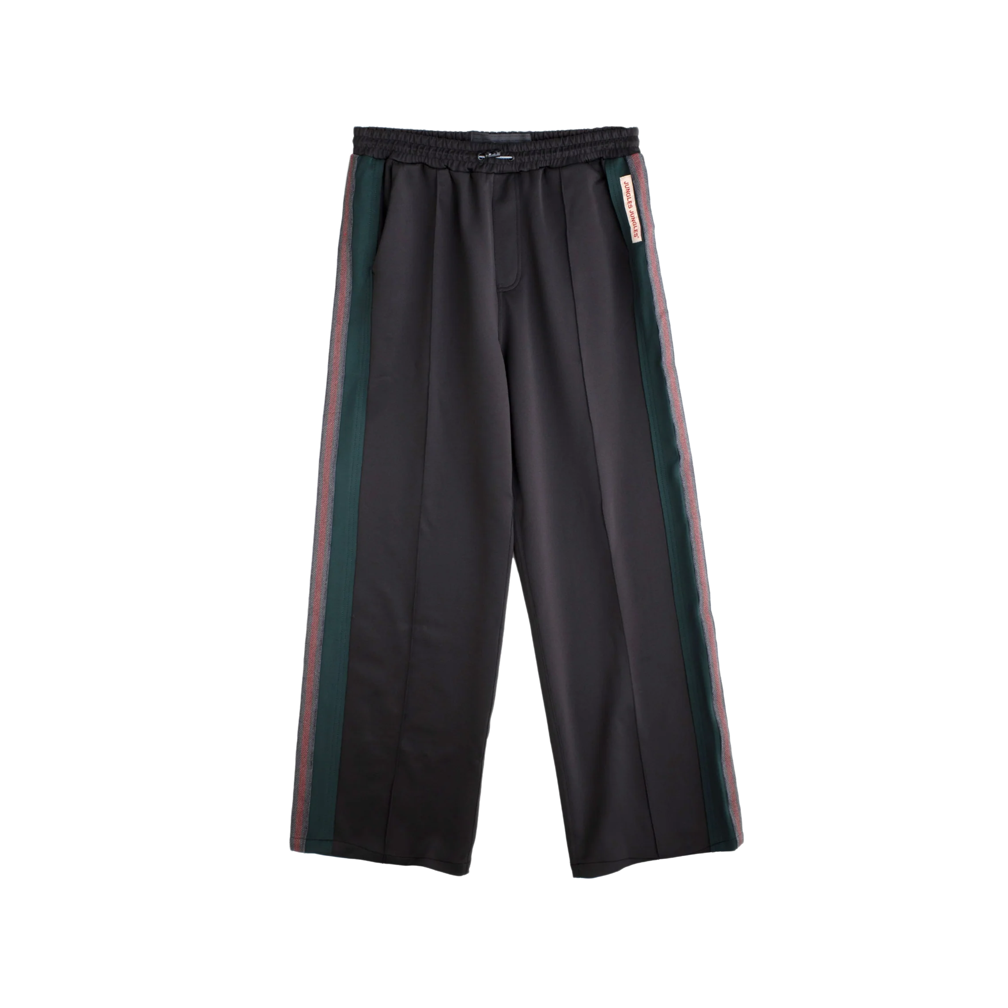 Jungles Jungles Weave Panel Pants Black Green