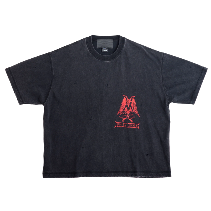 Jungles Jungles Wellness Distressed Tee Vintage Black