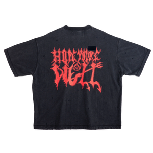 Jungles Jungles Wellness Distressed Tee Vintage Black