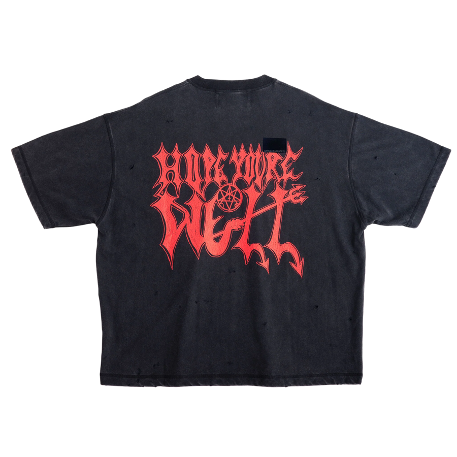 Jungles Jungles Wellness Distressed Tee Vintage Black