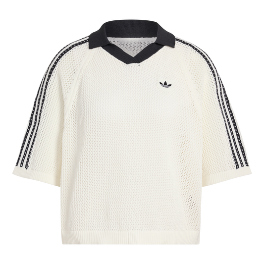 Adidas Women's Crochet Polo Owhite KC6490