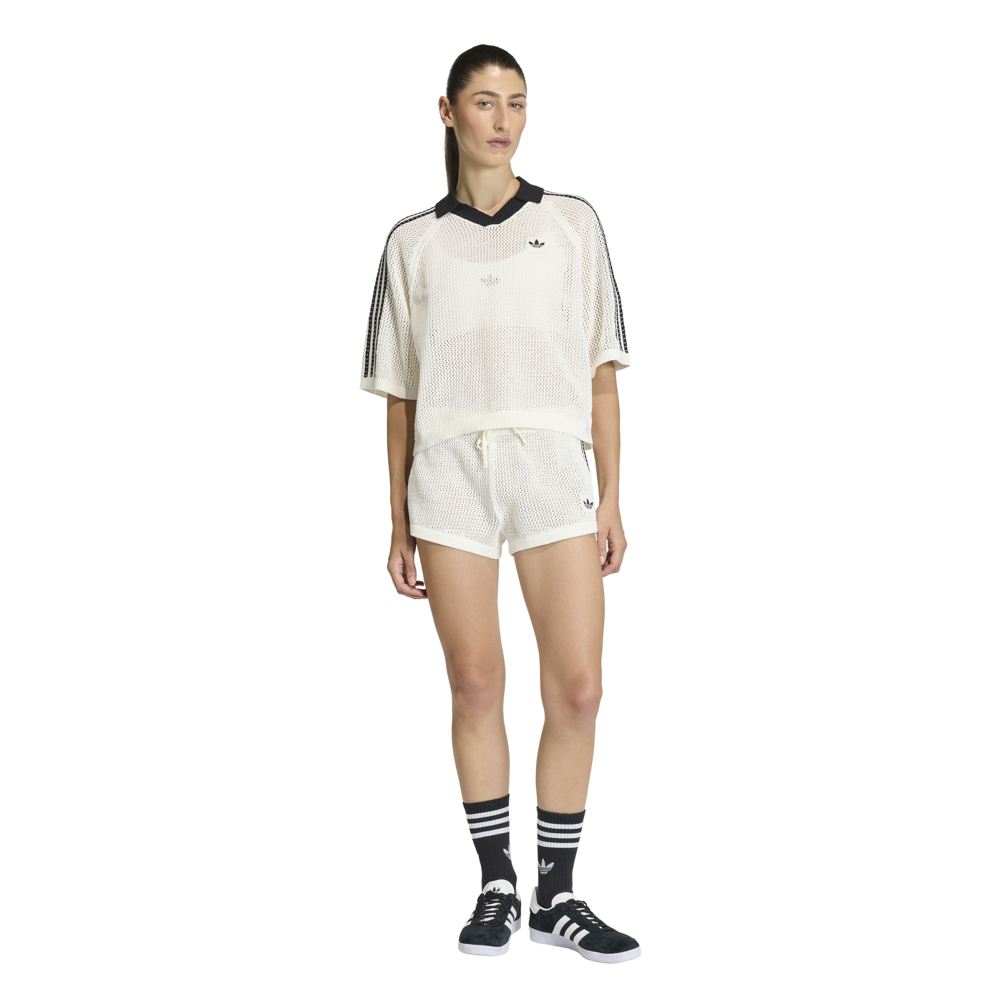 Adidas Women's Crochet Polo Owhite KC6490