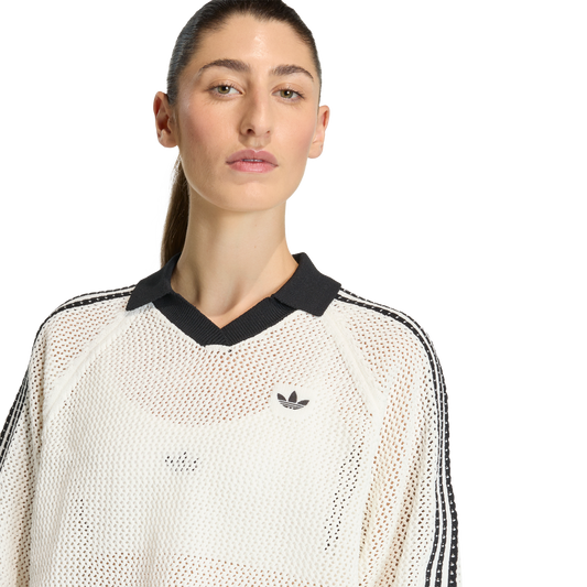 Adidas Women's Crochet Polo Owhite KC6490