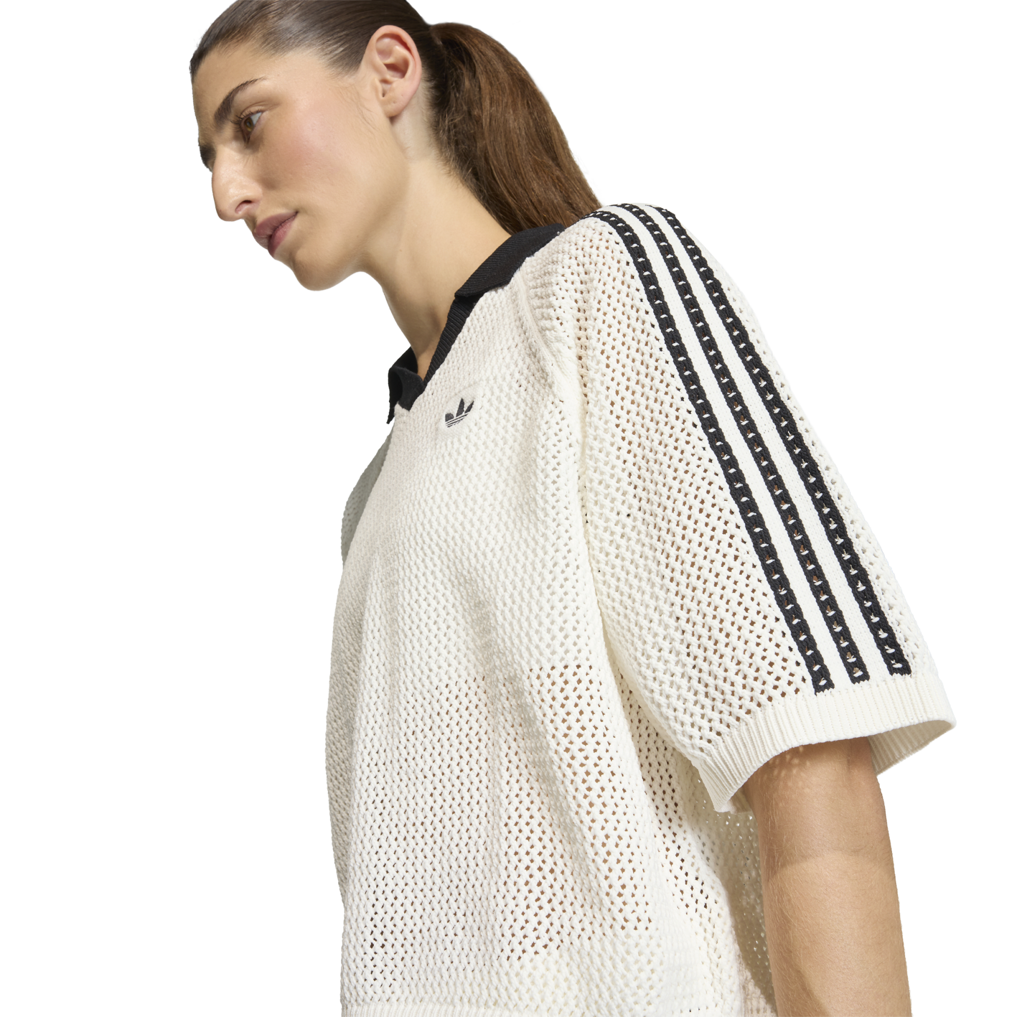 Adidas Women's Crochet Polo Owhite KC6490