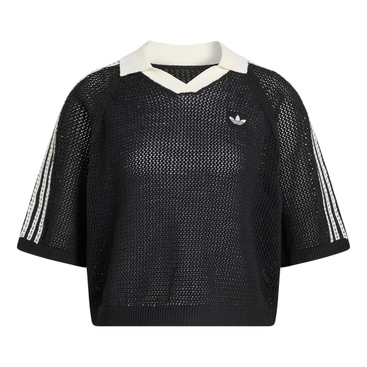 Adidas Women's Crochet Polo Black KC6491