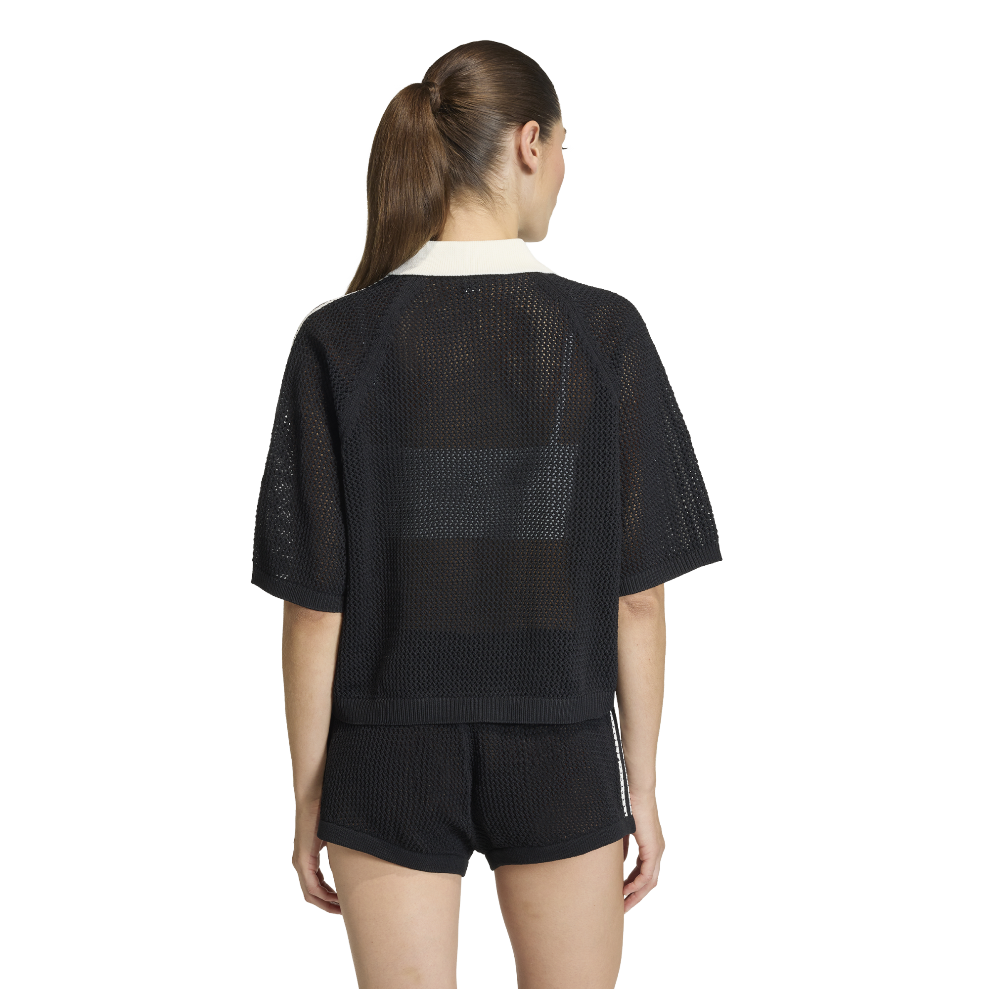 Adidas Women's Crochet Polo Black KC6491
