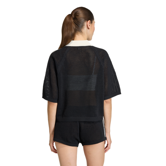 Adidas Women's Crochet Polo Black KC6491