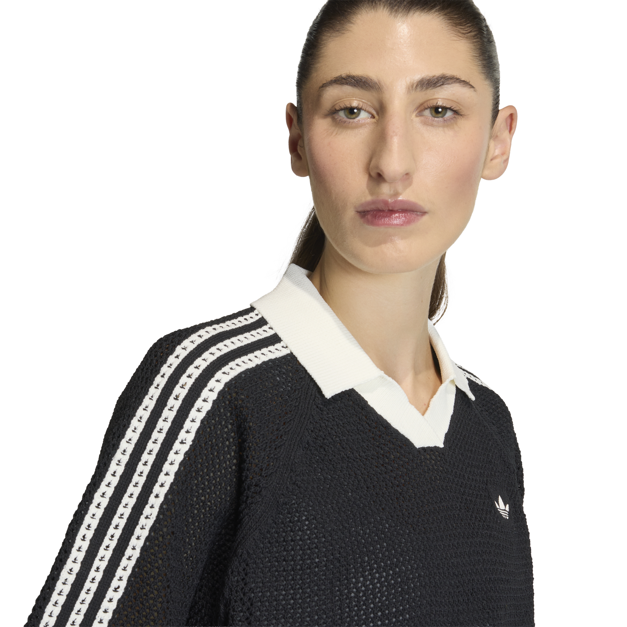 Adidas Women's Crochet Polo Black KC6491