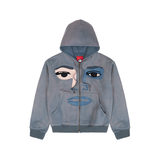 KidSuper Face Hoodie Slate