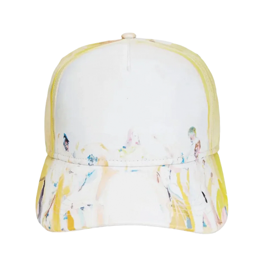 KidSuper Stage Left Printed Hat Yellow
