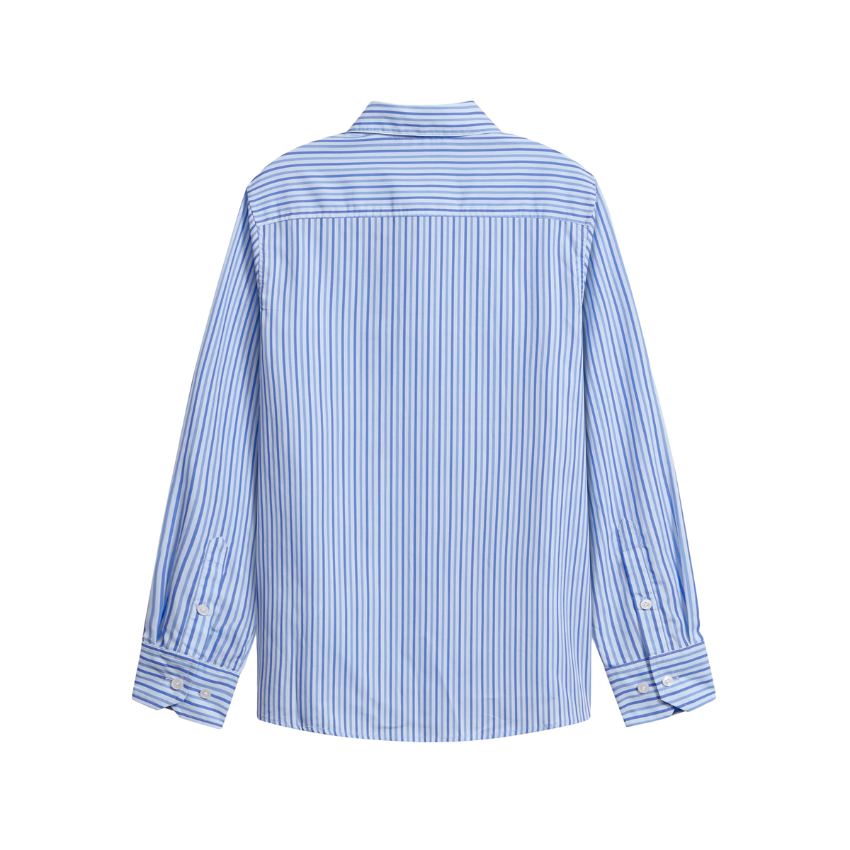 KidSuper Striped Face Button Up Chambray