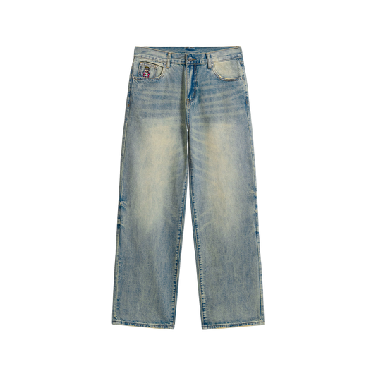 KidSuper Light Wash Dove Denim Pants Light Mud Wash