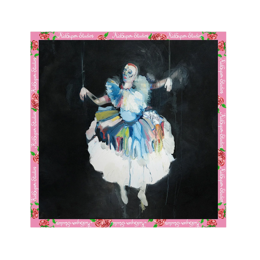 KidSuper Puppet Master Silk Scarf Black