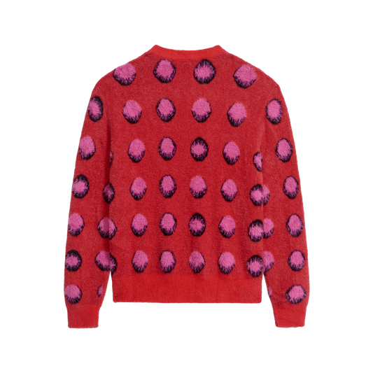 KidSuper Outside The Box Jaquard Sweater Red