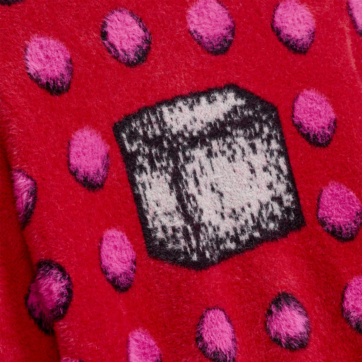 KidSuper Outside The Box Jaquard Sweater Red