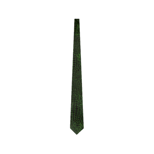 KidSuper Alligator Print Tie Green