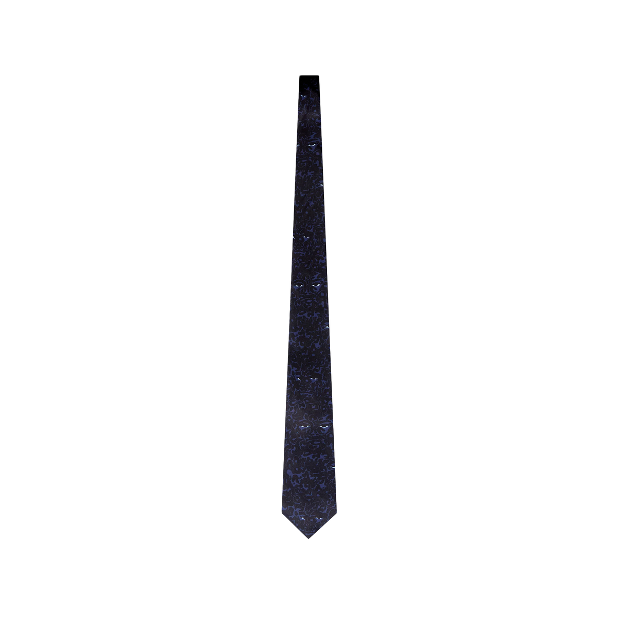 KidSuper Eye Lepoard Print Tie Blue