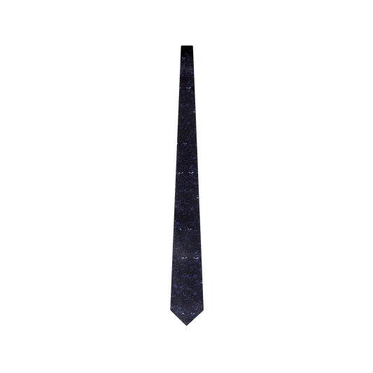 KidSuper Eye Lepoard Print Tie Blue