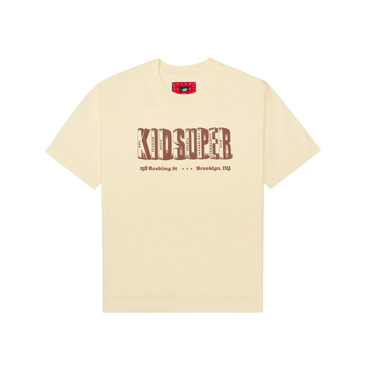 KidSuper Block Letters T-Shirt Cream