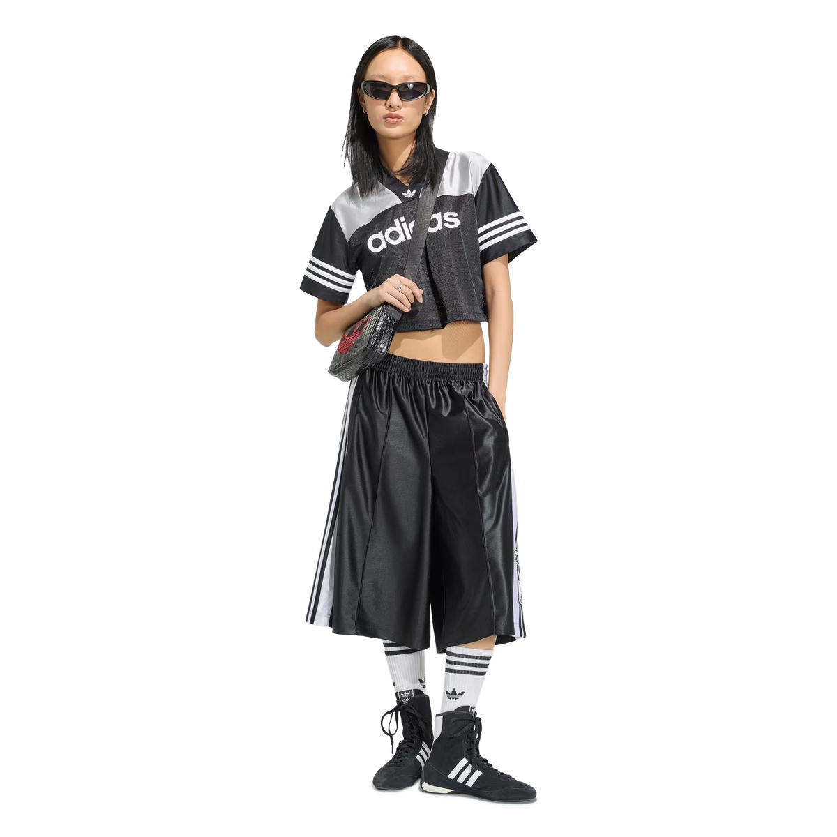 adidas Women's Adibreak Elongated Shorts Black/White KQ6425