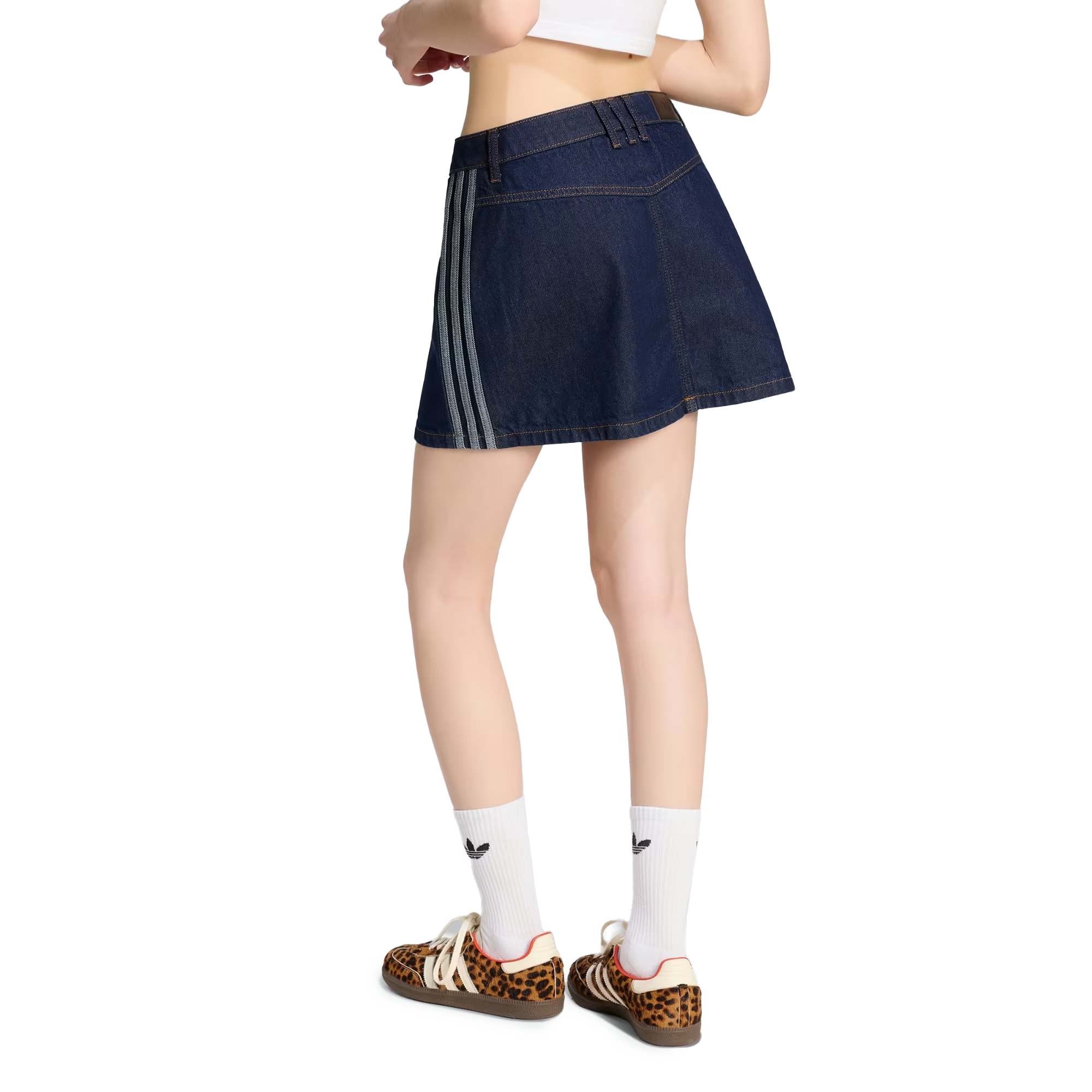 adidas Women's 3S Denim Skirt Inddnm KQ6486