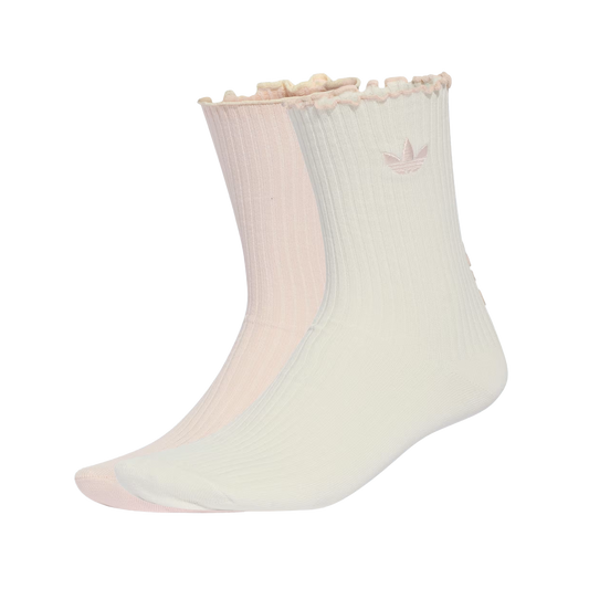 adidas Ruffle Crew Socks 2-Pack Owhite/Wonqua KR4221