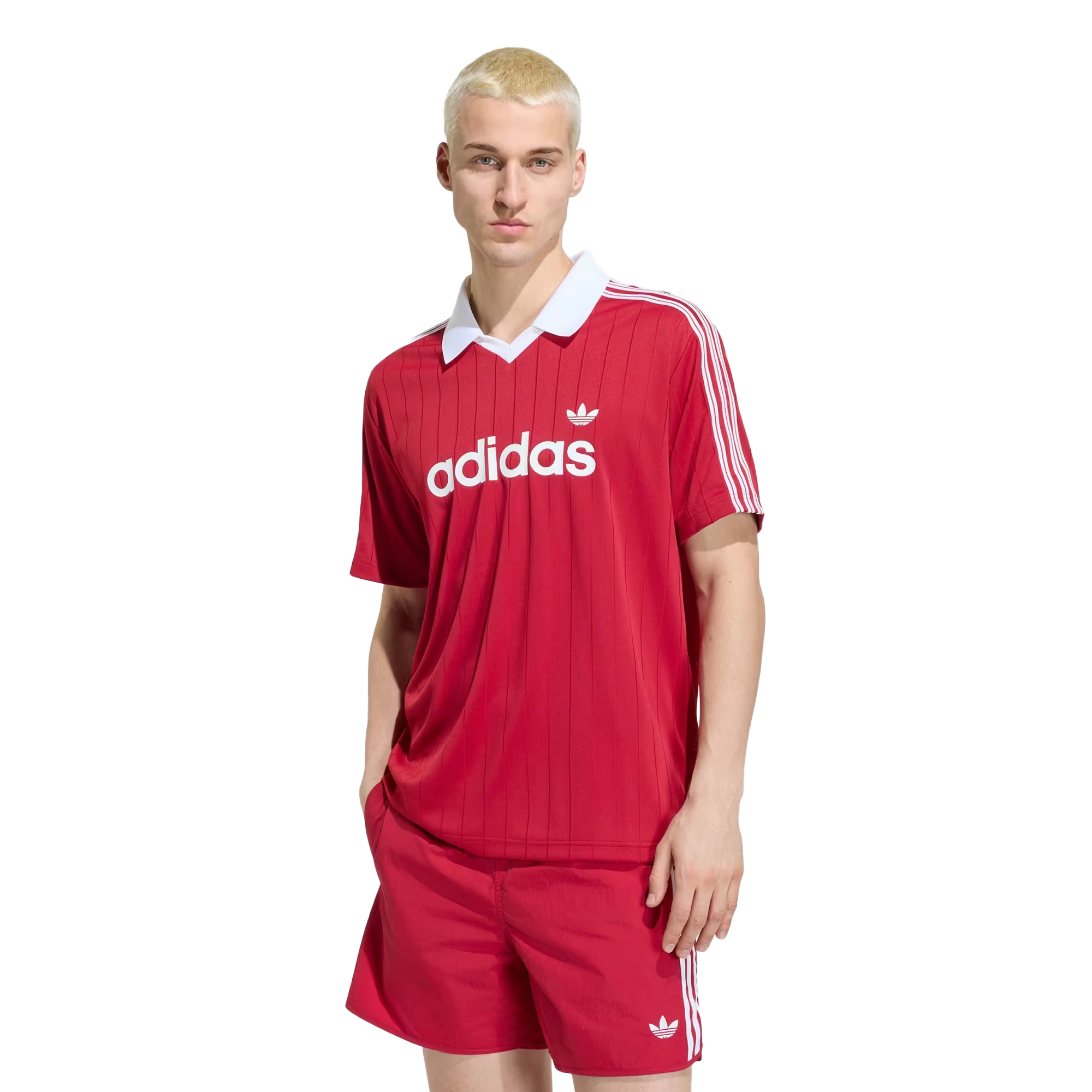 adidas Pinstripe Jersey Tmvire/White KS7455