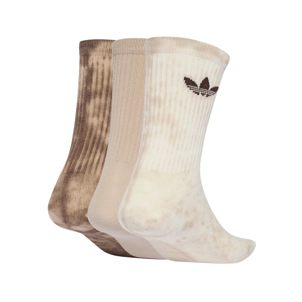 adidas Tie Dye Crew Socks 3-Pack Owhite/Wondbei/Dbrown KS9416