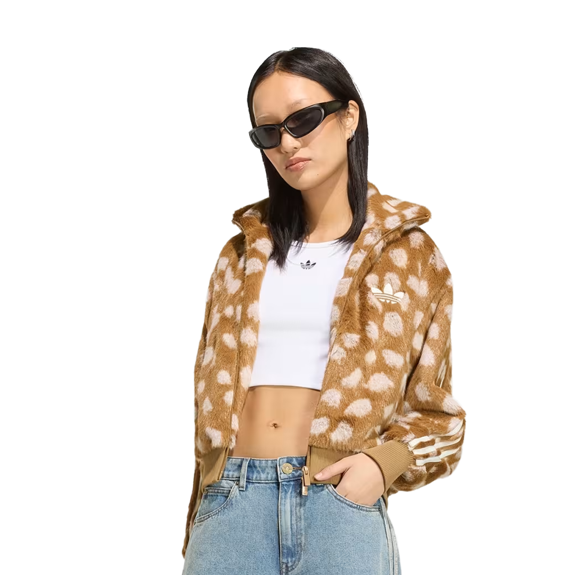 adidas Women's Animal Print Firebird Jacket KT2142