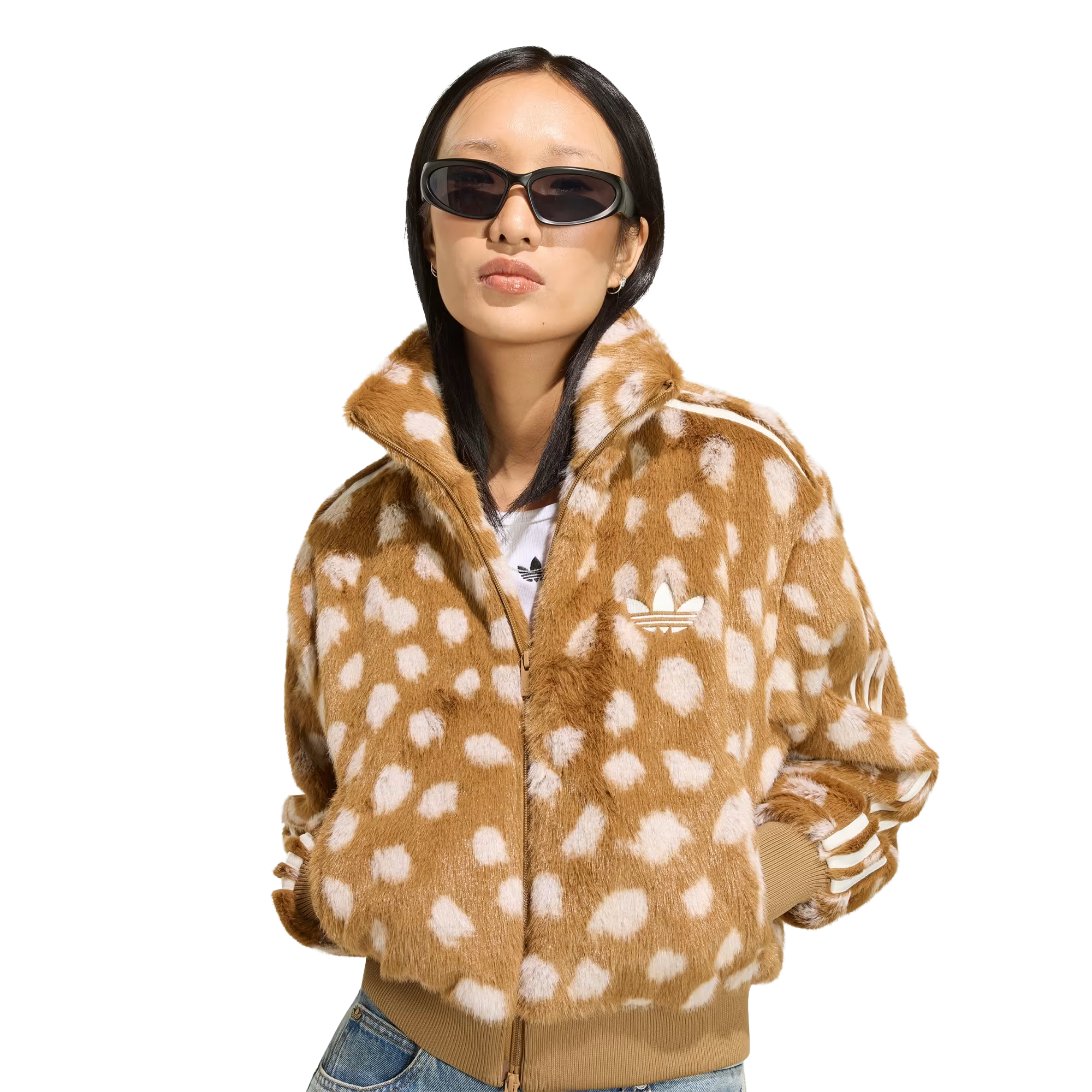 adidas Women's Animal Print Firebird Jacket KT2142