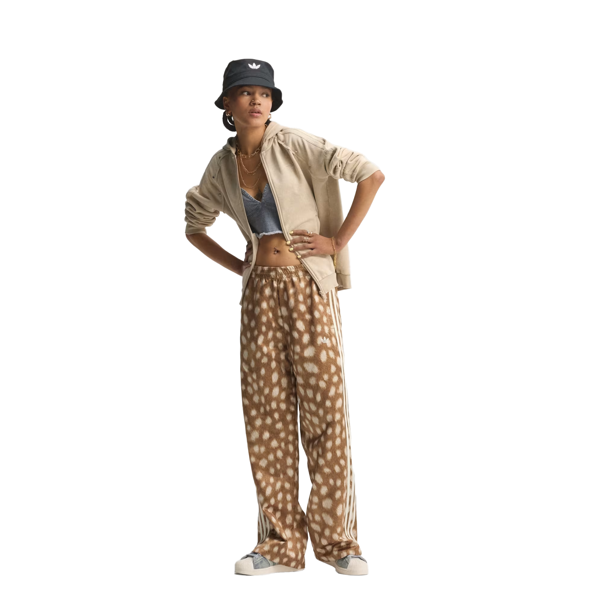 adidas Women's Animal Print Firebird Track Pant KT2144