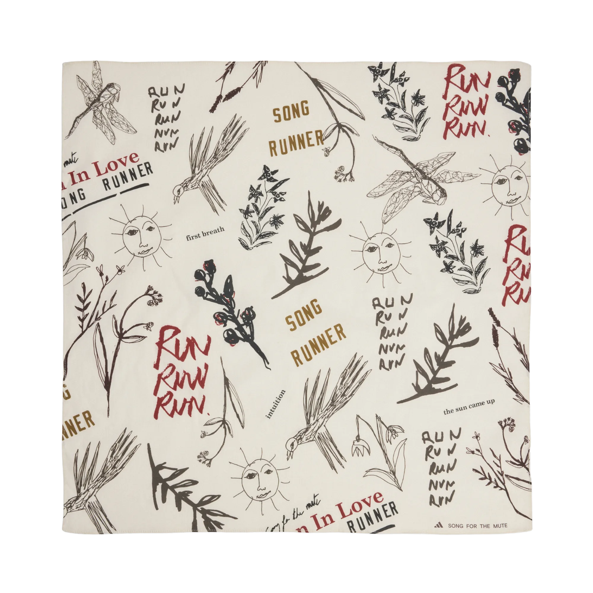 adidas x Song For The Mute Bandana Crewht/Mysred/Black/Auco KY2189