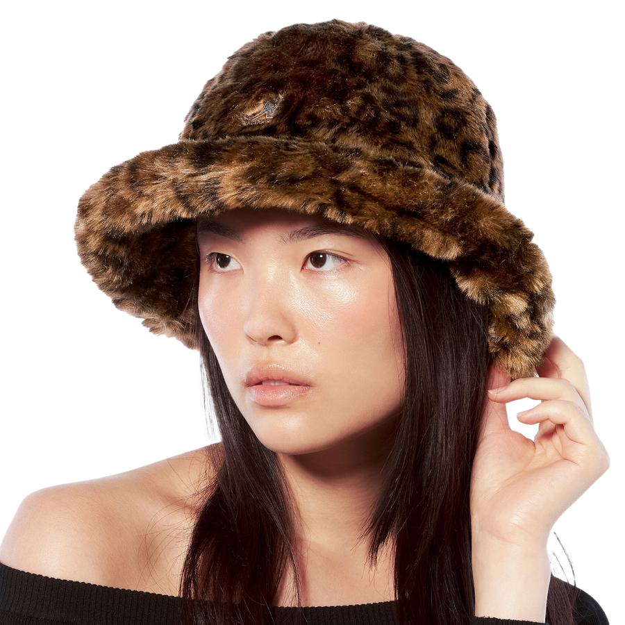 Kangol Faux Fur Casual Leopard