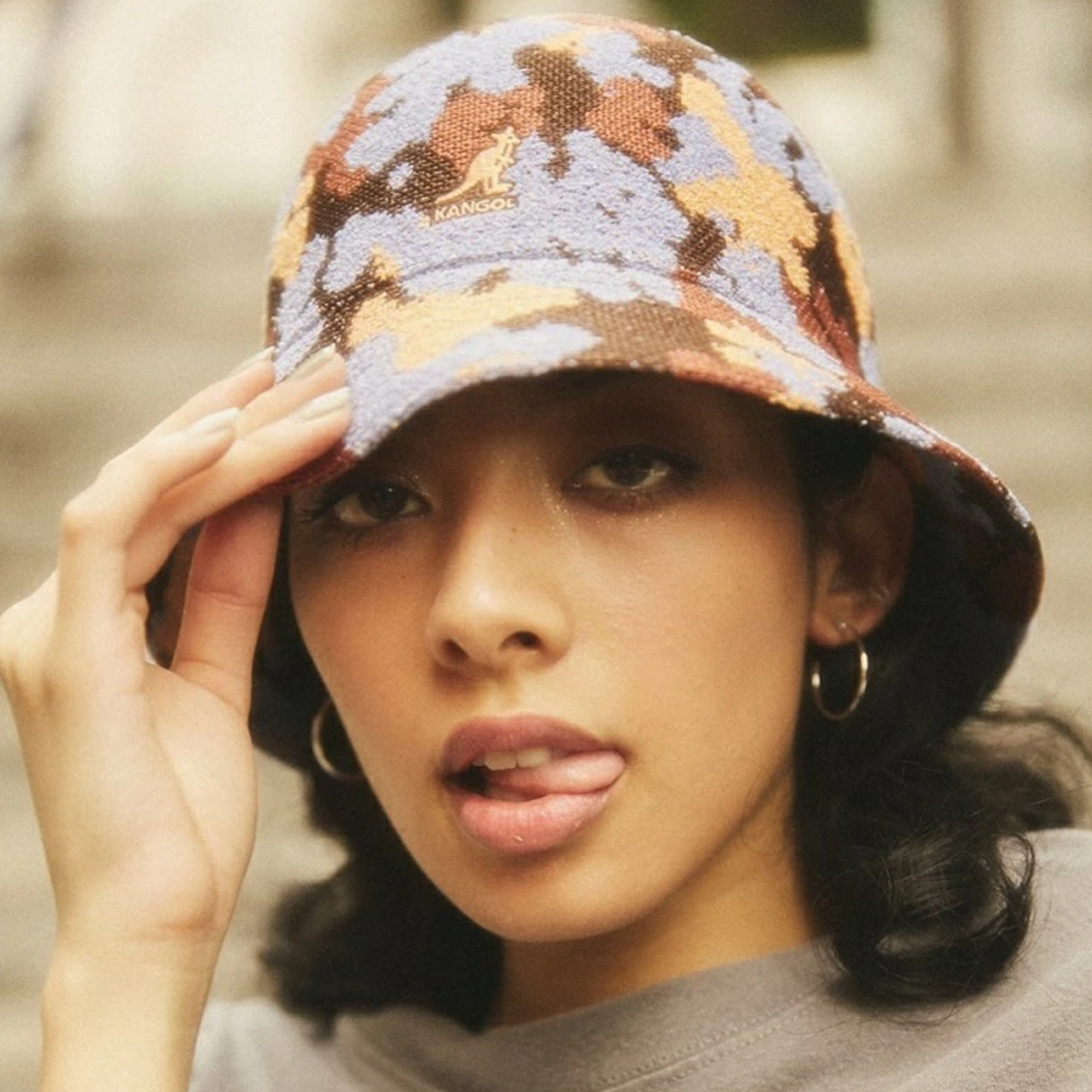 Kangol Nature Camo Casual Brown