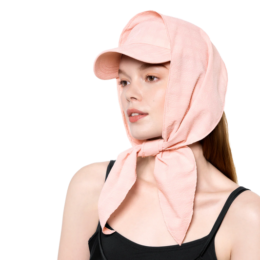 Kangol Seersucker Drape 5-Panel Pink