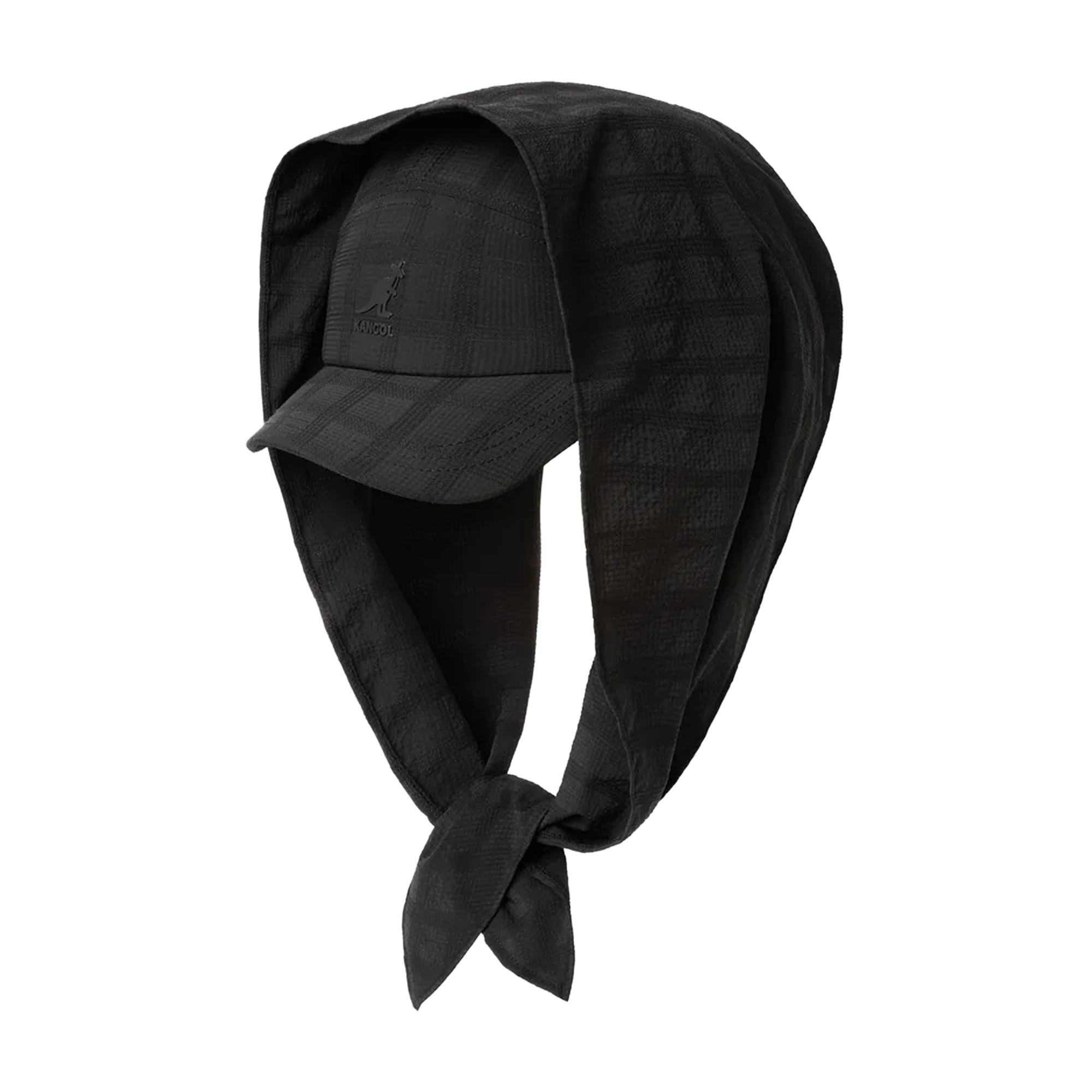 Kangol Seersucker Drape 5-Panel Black