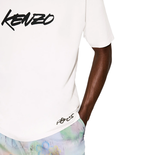 Kenzo GOTS Futura Classic T-Shirt Off White FF65TS2524SG.02