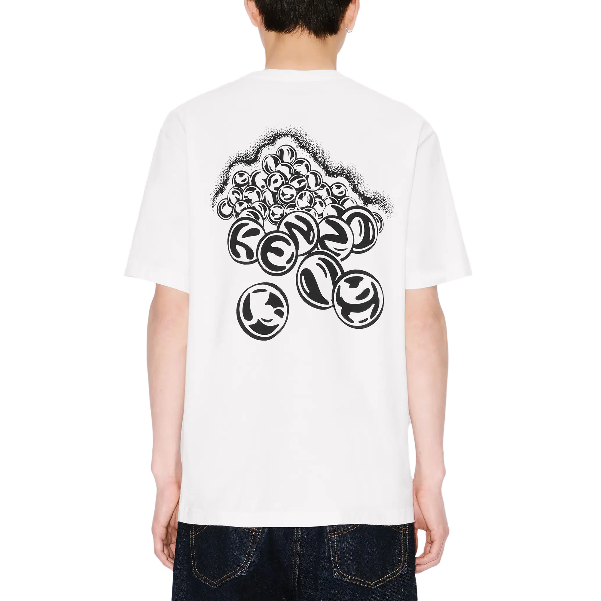 Kenzo GOTS Pachinko Classic T-Shirt Off White FF65TS2624SG.02