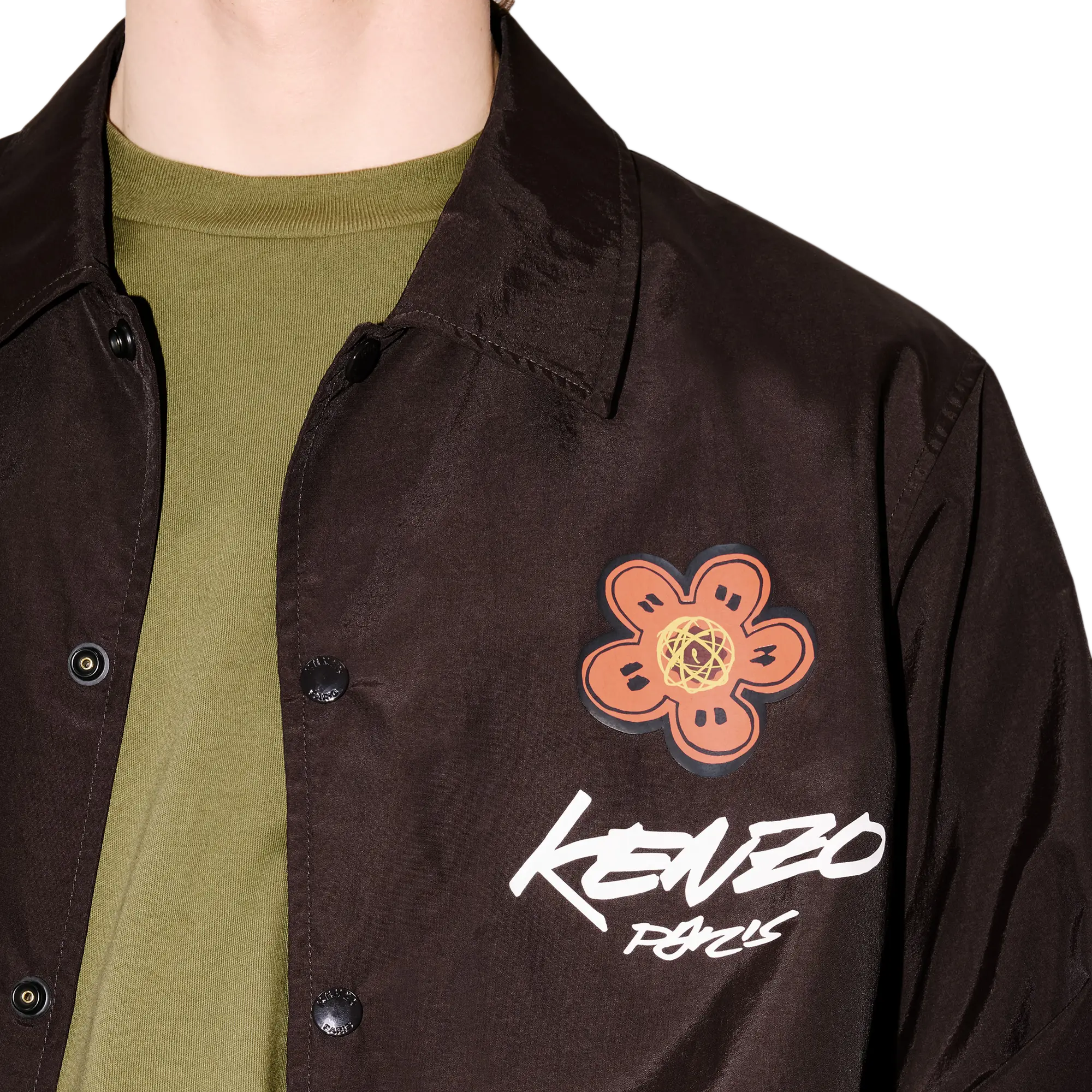 Kenzo Kenzo Futura Light Coach Jacket Chocolate FF65BL0619NT.91