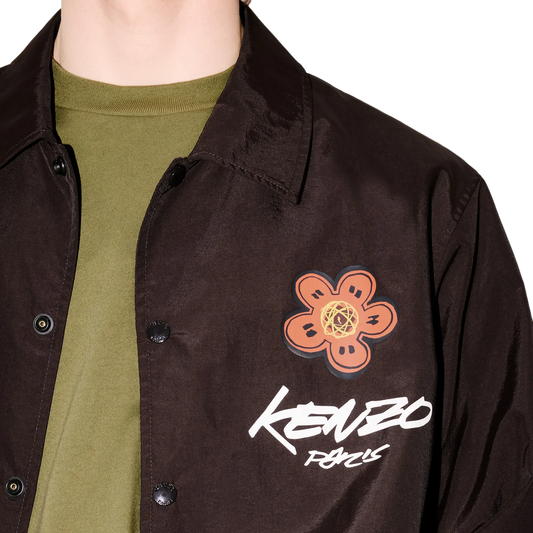 Kenzo Kenzo Futura Light Coach Jacket Chocolate FF65BL0619NT.91